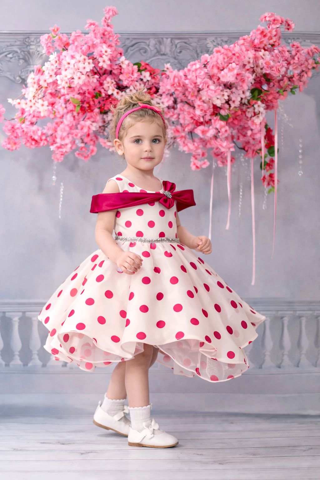 BellaVie Satin Bloom Dress
